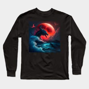 The Dragon & The Red Moon Long Sleeve T-Shirt